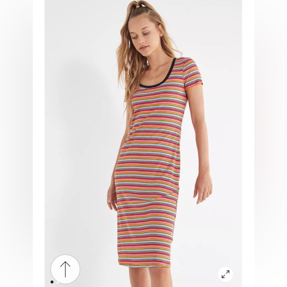 Urban Outfitters Ribbed Midi Dress
